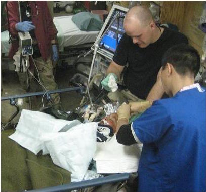 Dr. Yu treating brain injury