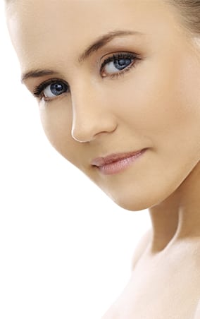 rhinoplasty procedure on woman