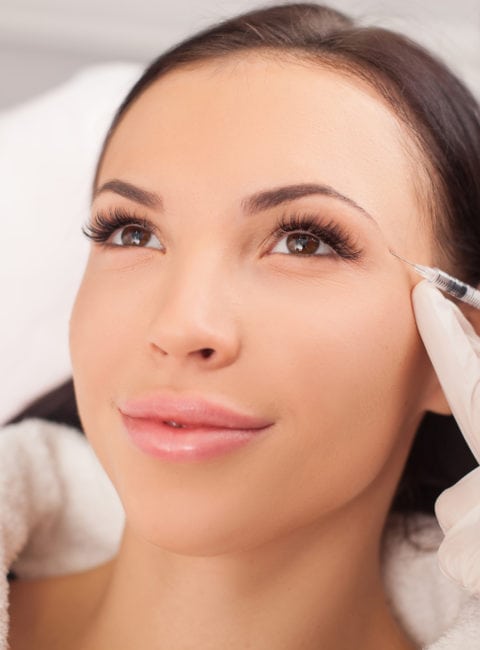 Lady receiving botox in San Antonio, Texas
